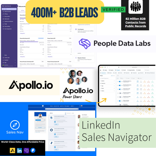 Unlock 400M+ Verified B2B Leads to Close High-Ticket Clients – Faster!